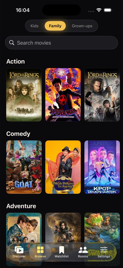 Browse by genre shelves